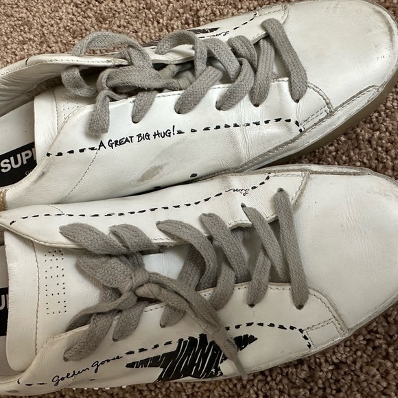 GOLDEN GOOSE Superstar Mixed Leather Sneakers. Authentic - Picture 2 of 16